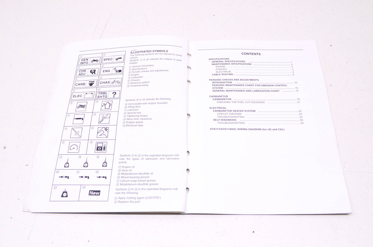 OEM Yamaha LIT-11616-19-12 XVS11V/1100SC Supplement Service Manual