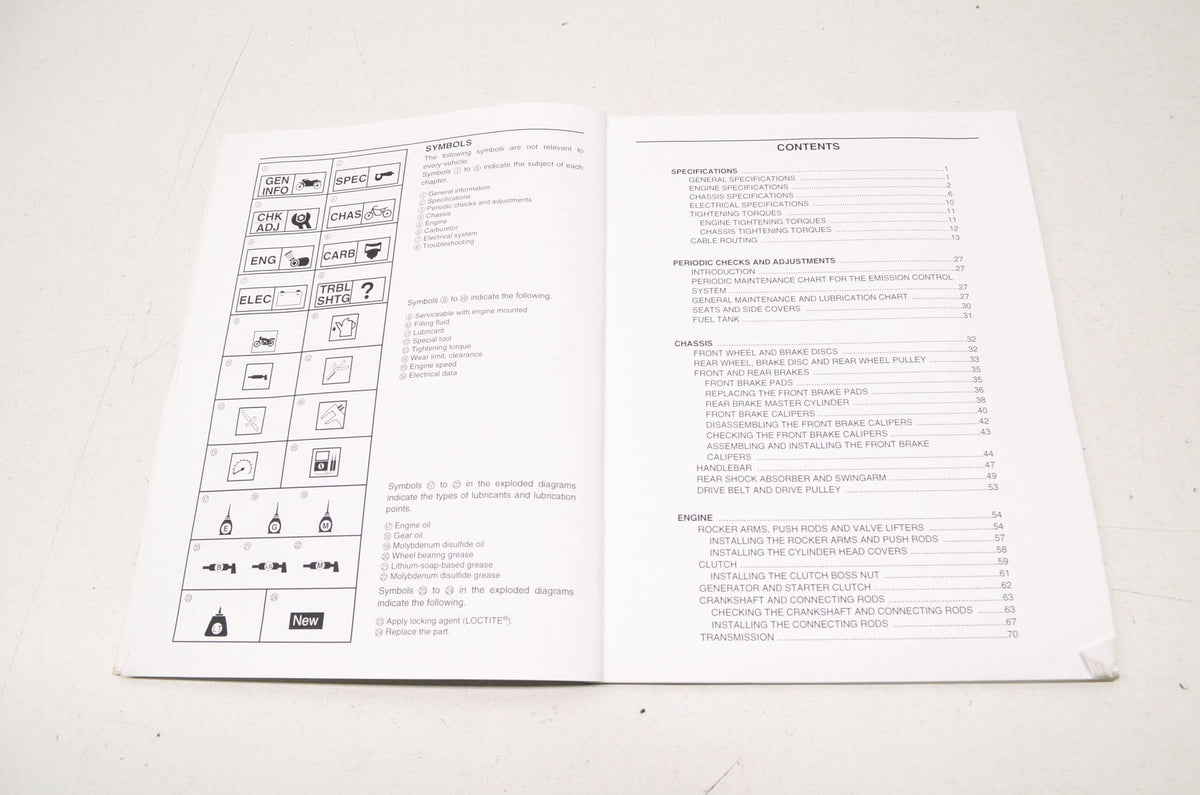 OEM Yamaha LIT-11616-17-09 XV17AS(C)ASS(C)ATS(C Service Manual
