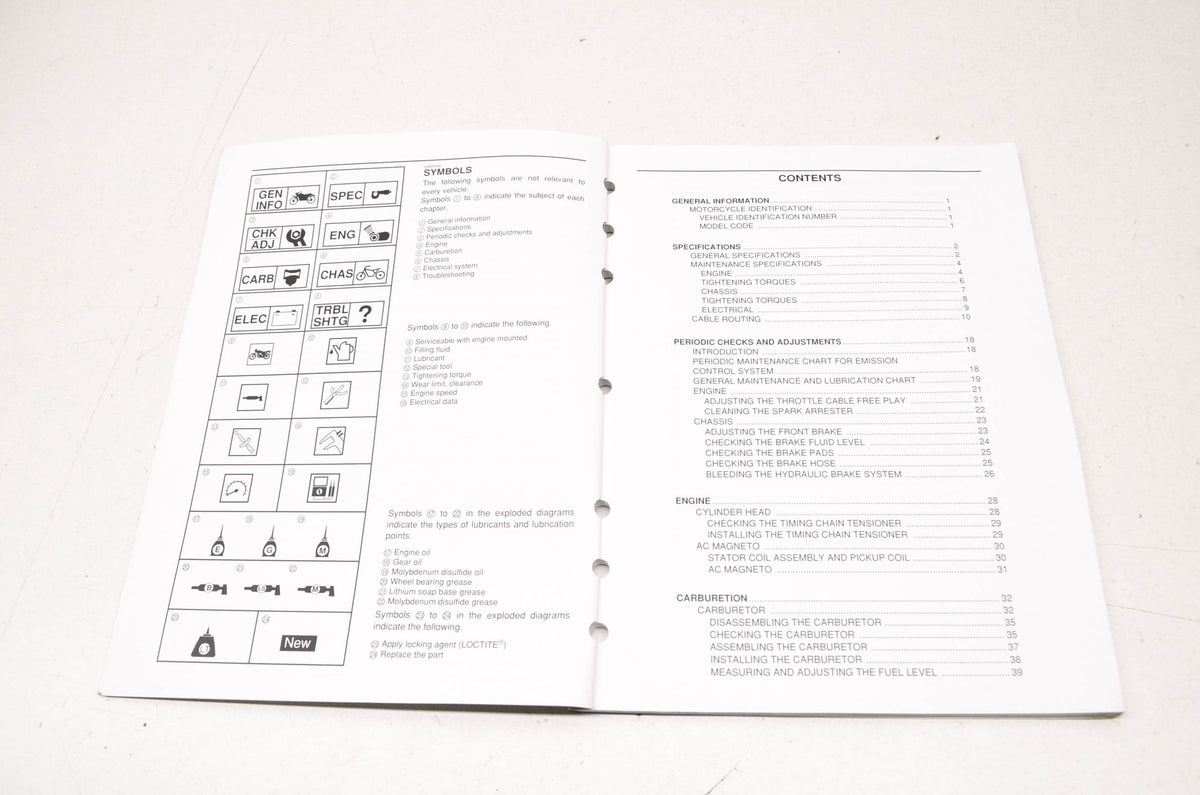 OEM Yamaha LIT-11616-14-43 Service Manual Supplement TW200N(C)-S(C)
