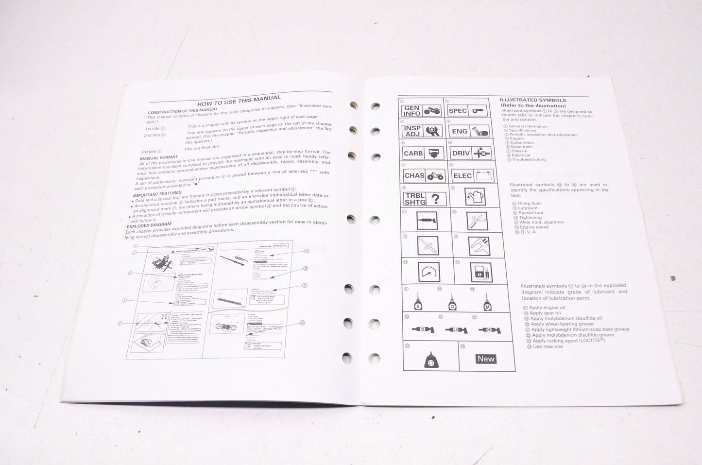 OEM Yamaha LIT-11616-13-04 YFA1 (W-SSC) 'BREEZE' Serv. Manual NOS