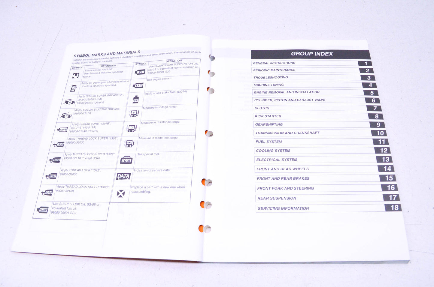 OEM Suzuki 99011-36F53-03A Owner's & Service Manual RM125K4 20