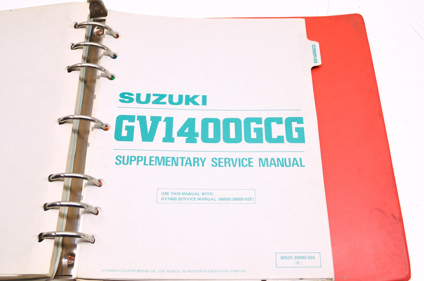 OEM Suzuki 99501-39110-03E GV1400 Service Manu