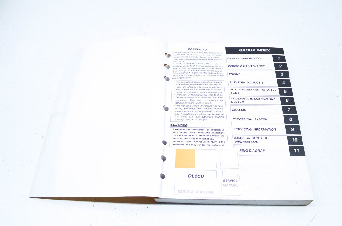 OEM Suzuki 99500-36130-03E Service Manual DL650/A NOS