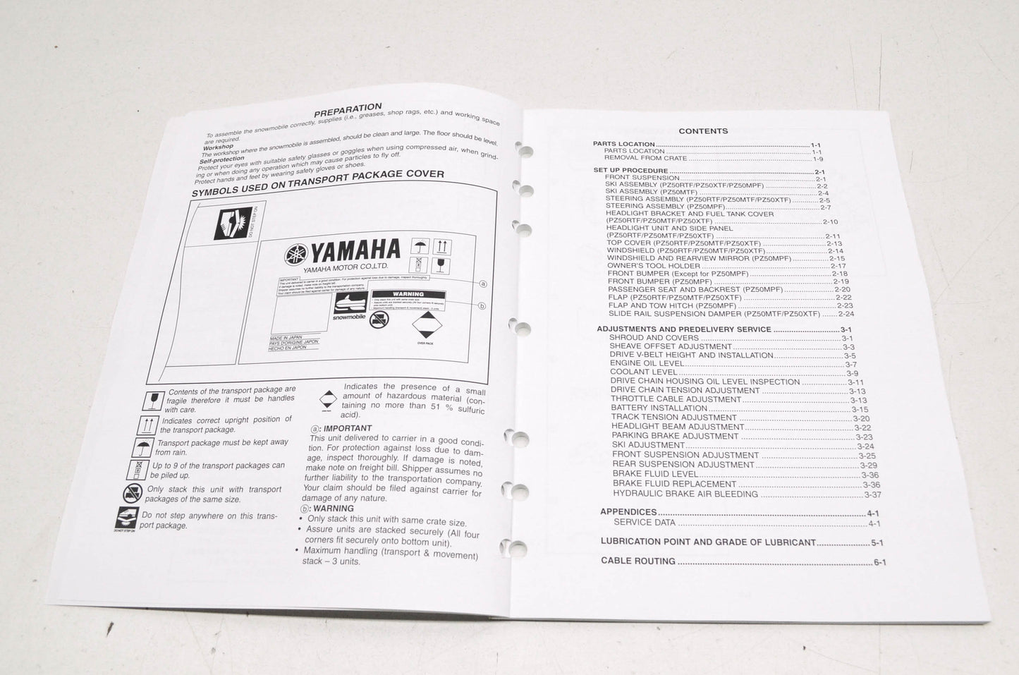 OEM Yamaha LIT-12668-03-17 Assembly Manual 2015 PZ50 PHAZER