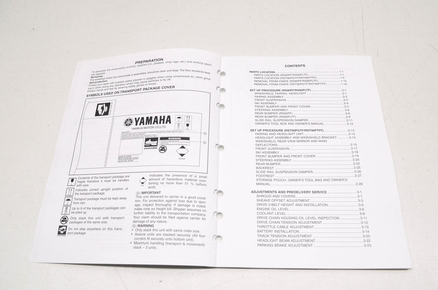 OEM Yamaha LIT-12668-03-18 Assembly Manual 2015 RS VECTOR/VENTU NOS
