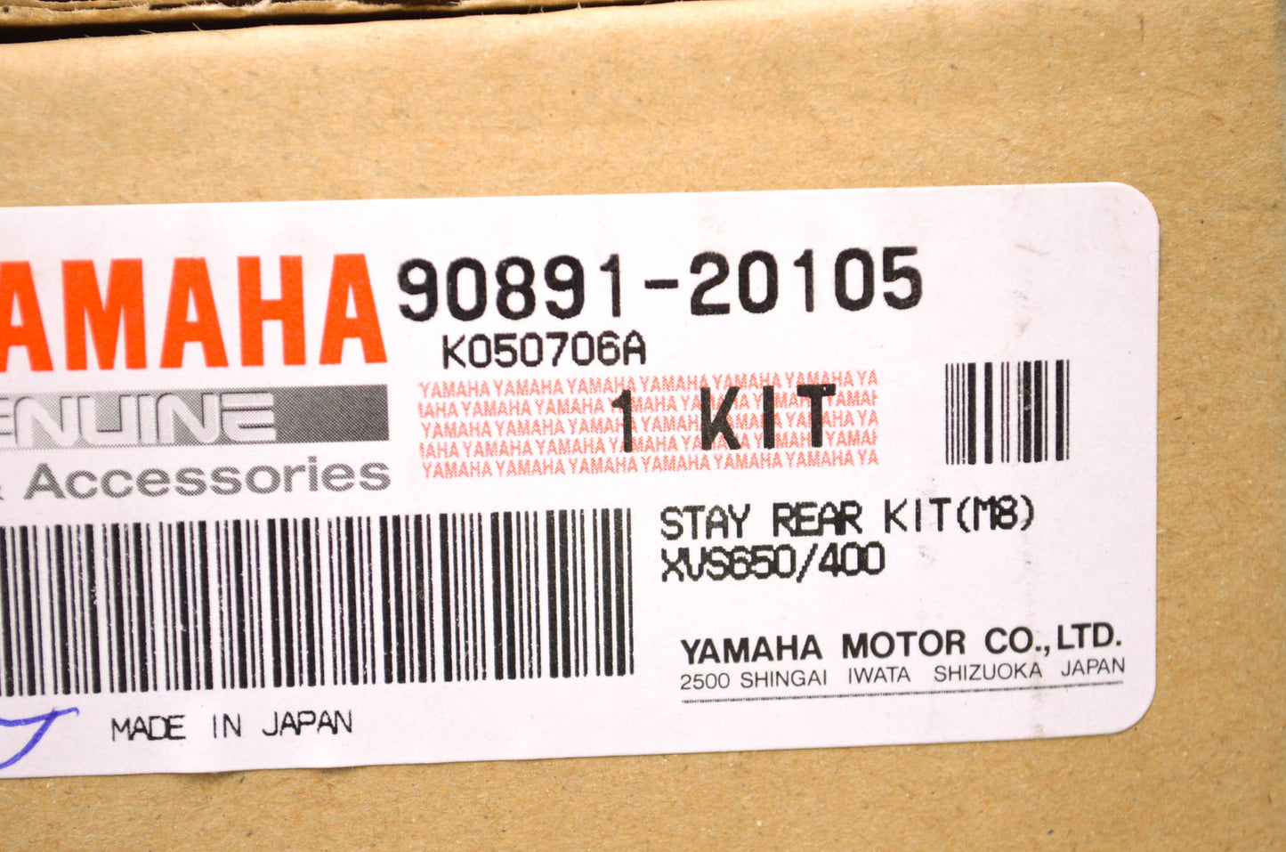 OEM Yamaha 90891-20105-00 Stay Rear Kit (M8)