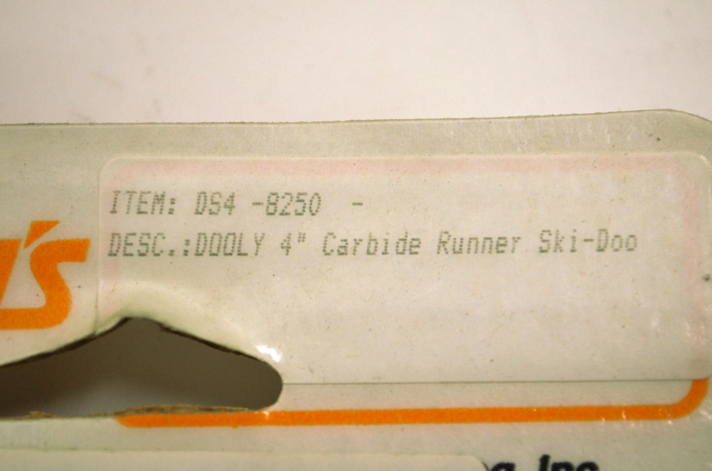 New Woody's Dooly 4' Ski-Doo Carbide Runner Kit NOS