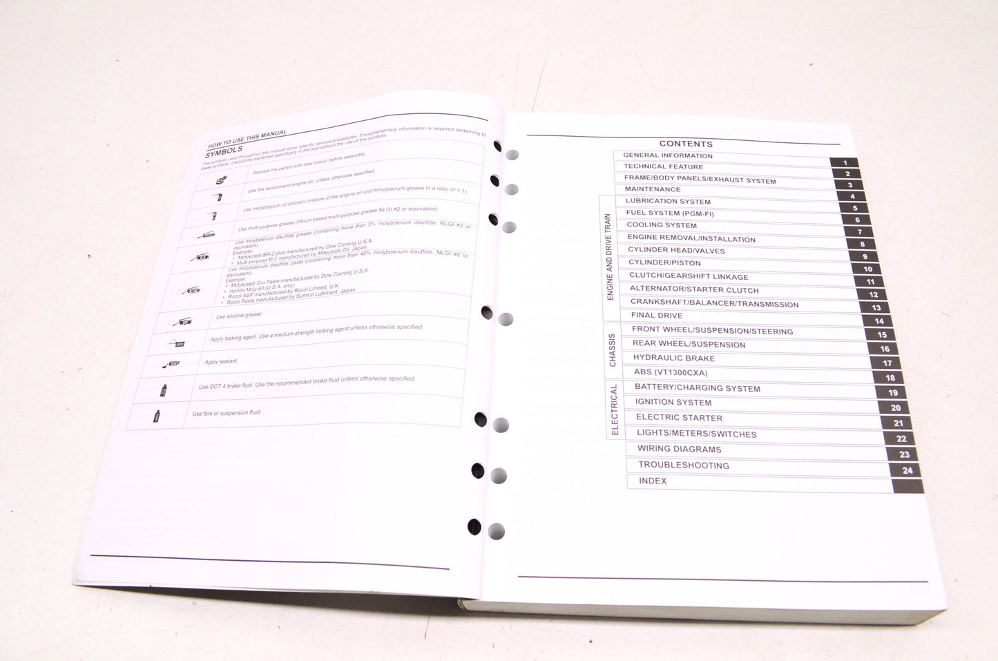 OEM Honda 2010-2011 VT1300CX/A Fury Service Manual