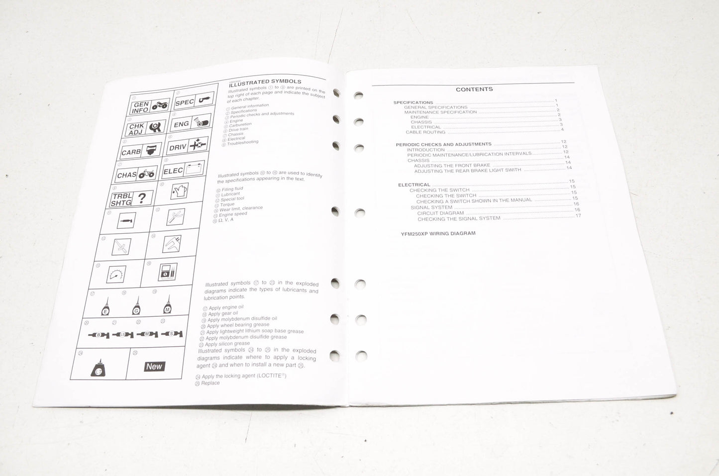 OEM Yamaha LIT-11616-15-03 YFM250XP-S Service Manual Supplement