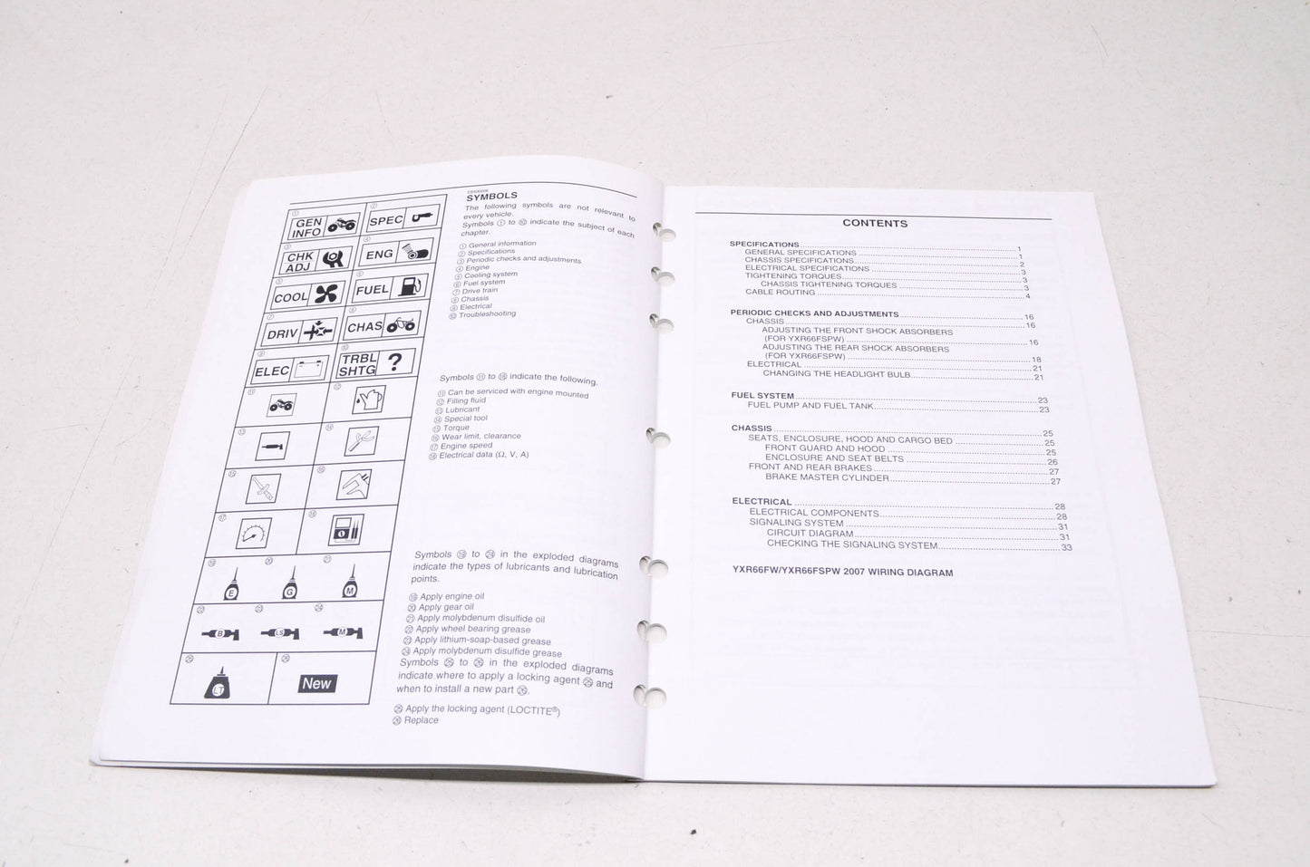 OEM Yamaha LIT-11616-20-51 YXR66FW/FSPW Service Manual Supplement