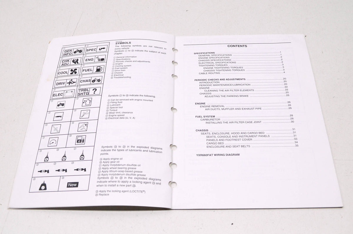 OEM Yamaha LIT-11616-18-46 YXR660FAT Service Manual Supplement