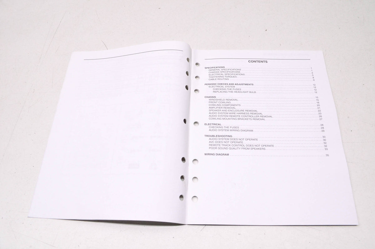 OEM Yamaha LIT-11616-SD-26 Stratoliner Deluxe Supplementary Service Manual