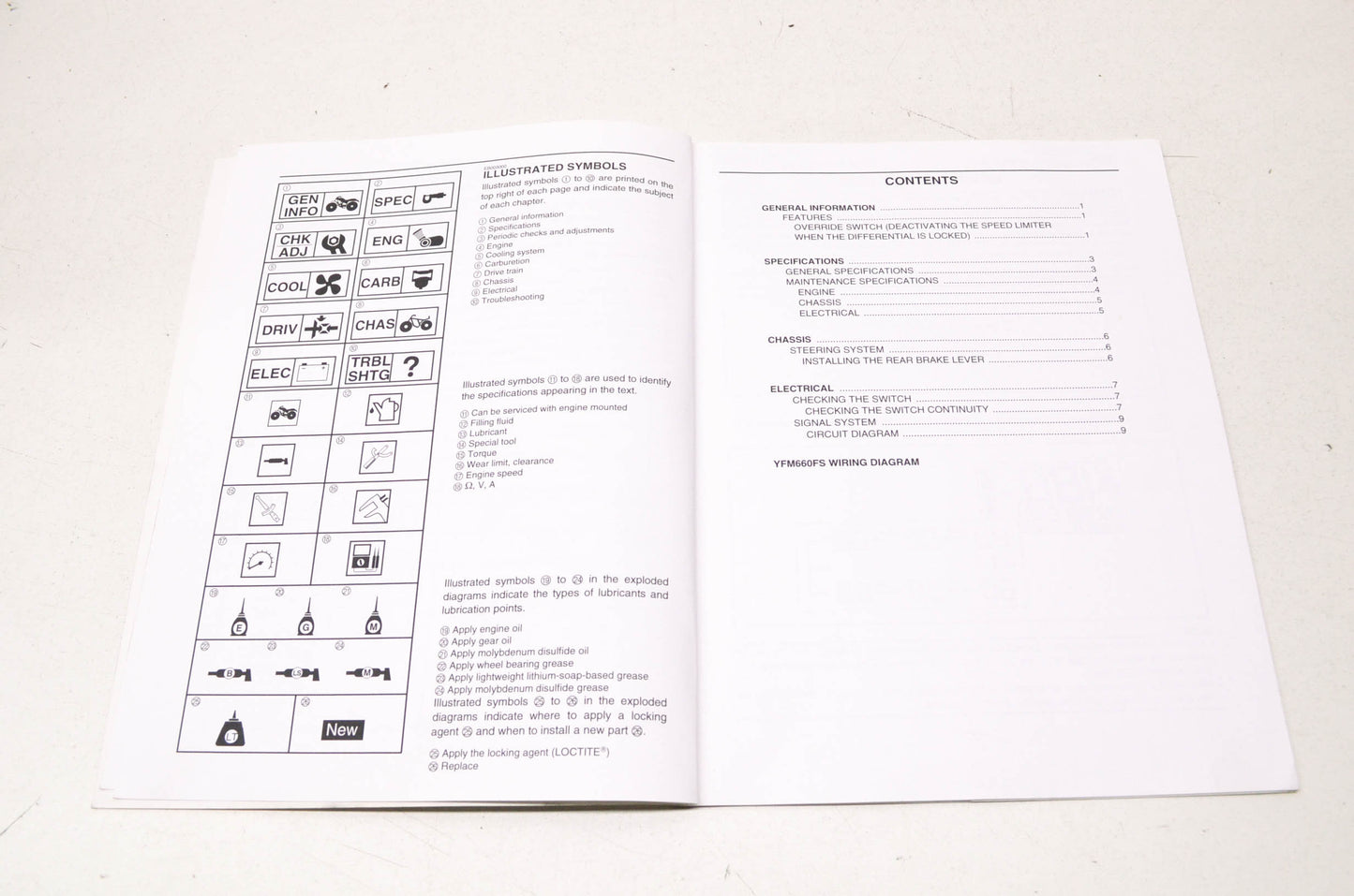 OEM Yamaha LIT-11616-17-14 YFM660FS Service Manual Supplement