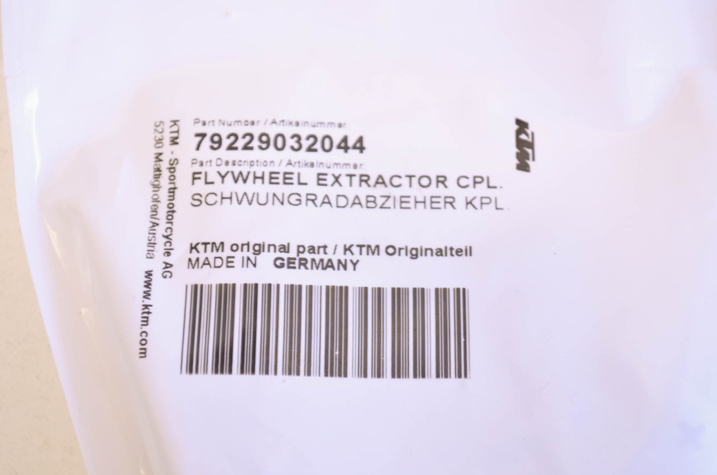 New OEM KTM Flywheel Extractor Kit NOS