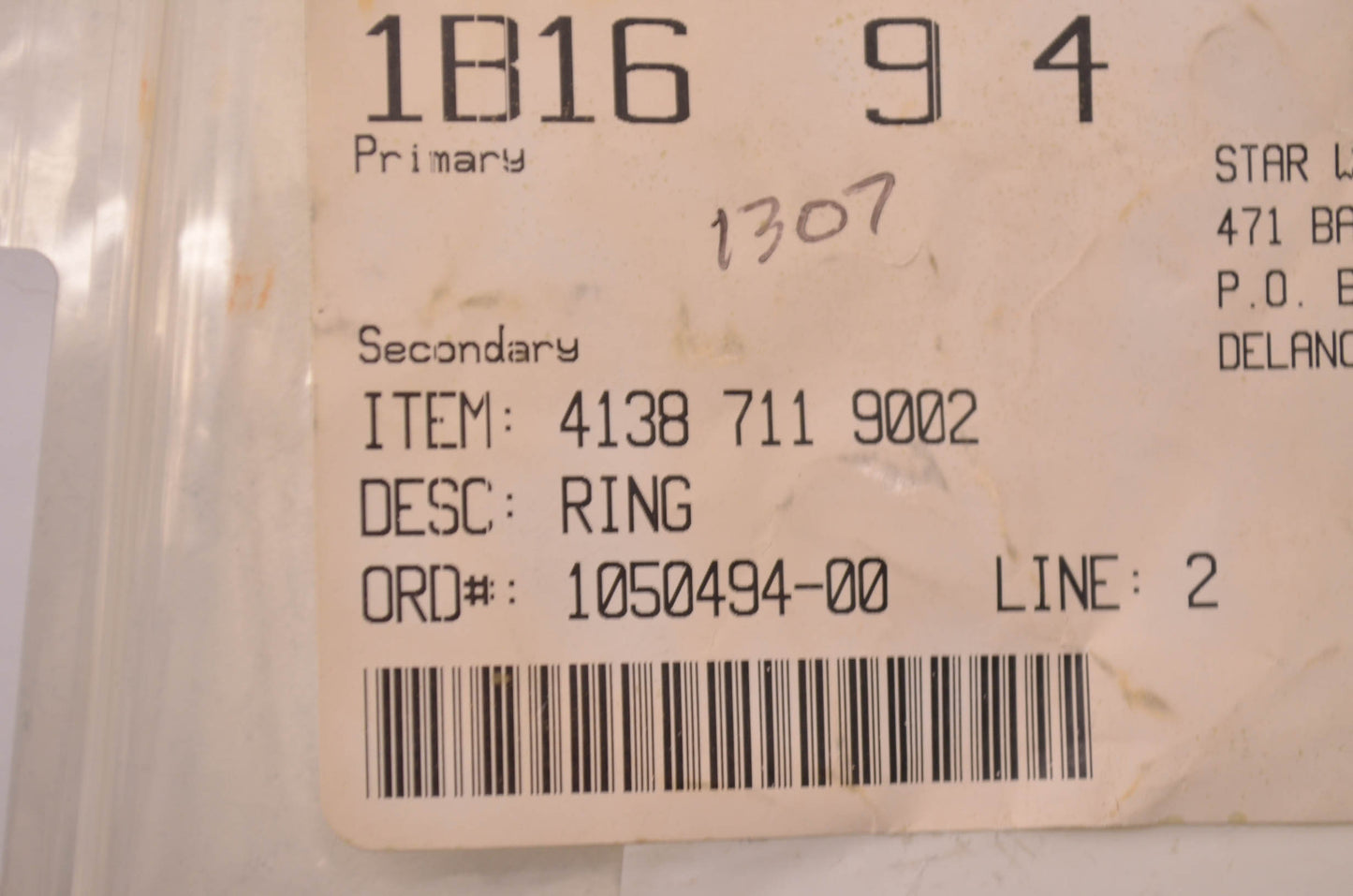 New OEM STIHL 4138 711 9002 Drive Shaft Tube Ring NOS