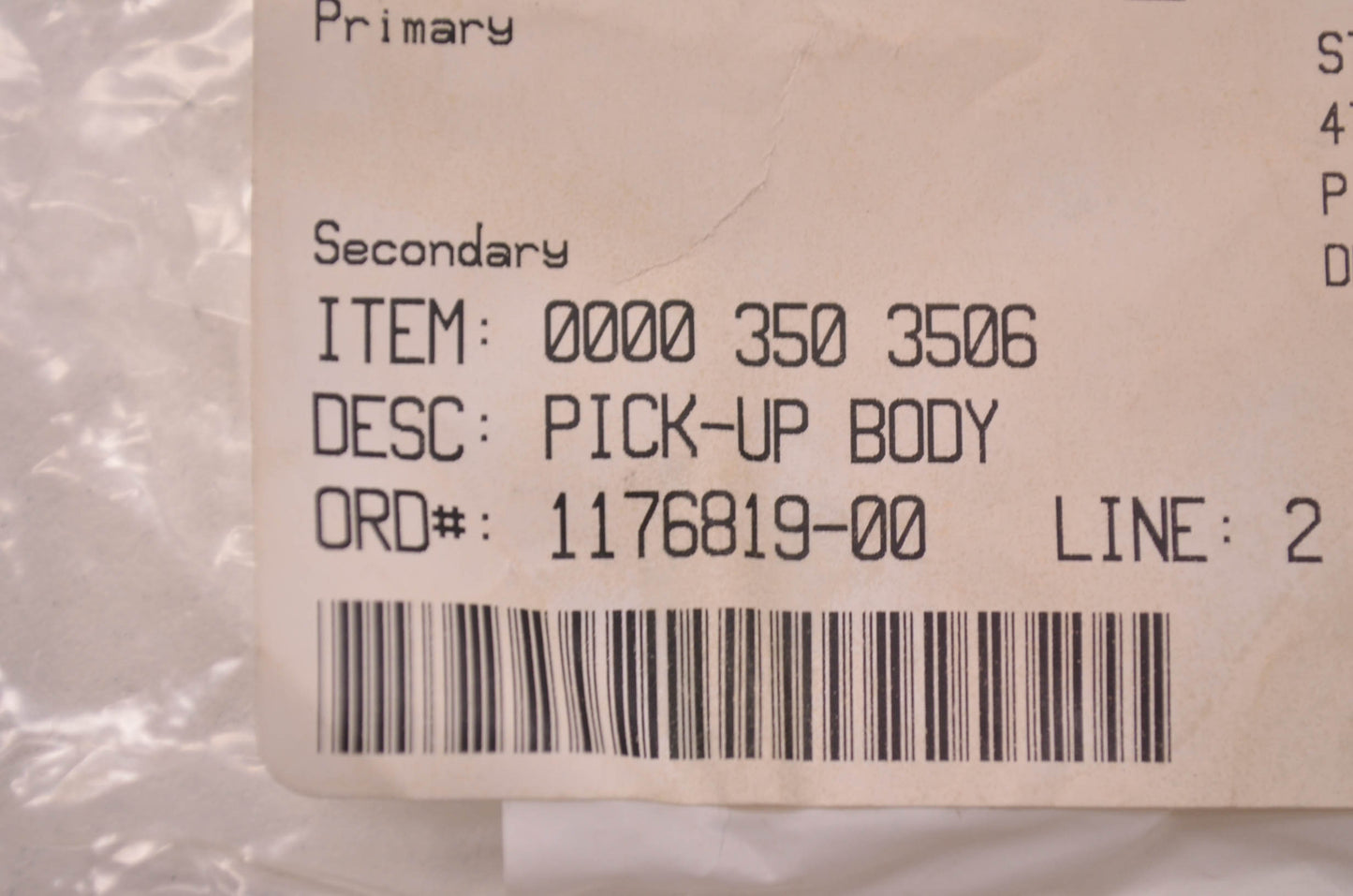 OEM STIHL 0000 350 3506 Pick-Up Body Filter NOS