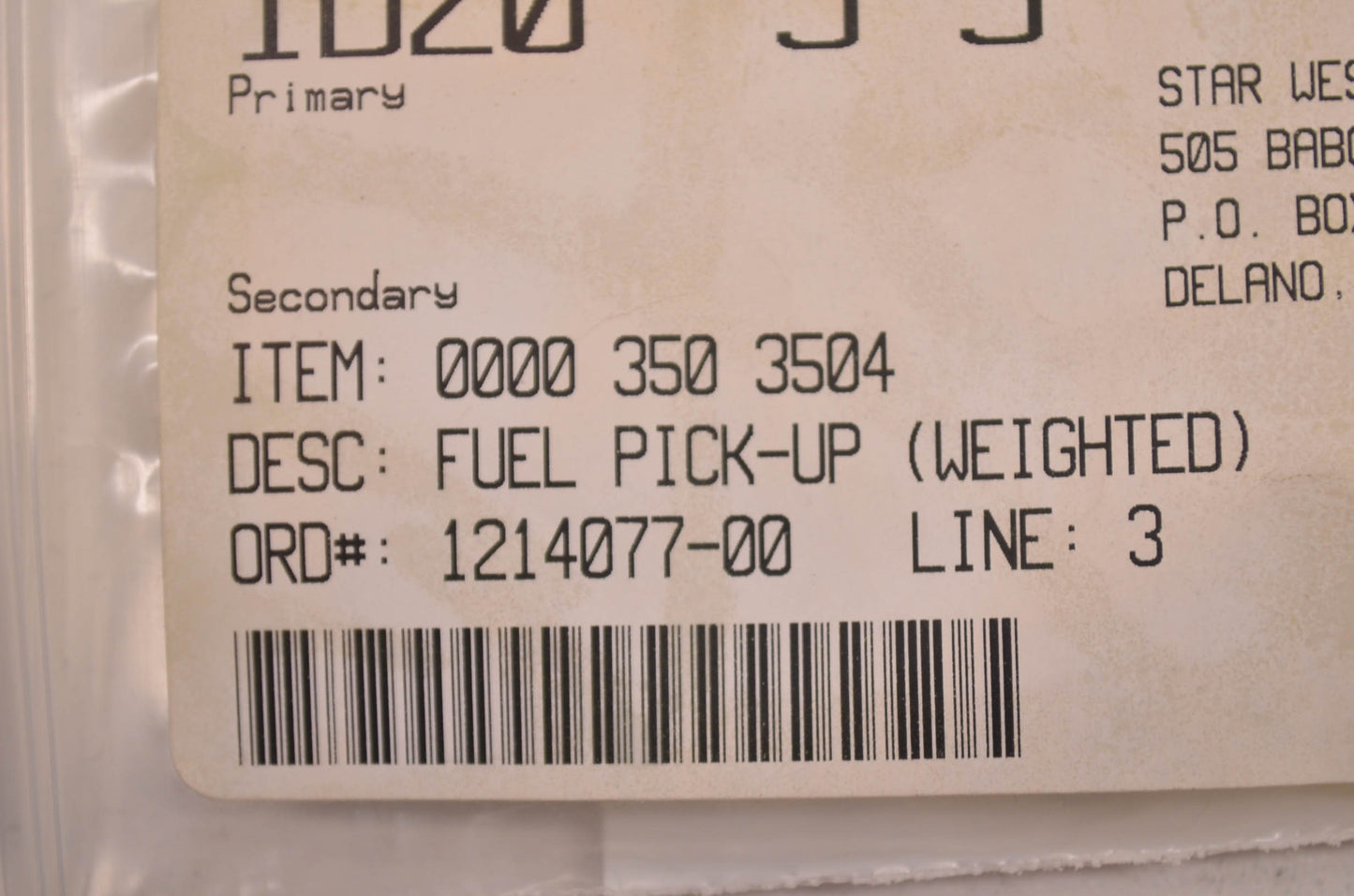 New OEM STIHL Weighted Fuel Pick-Up Filter NOS