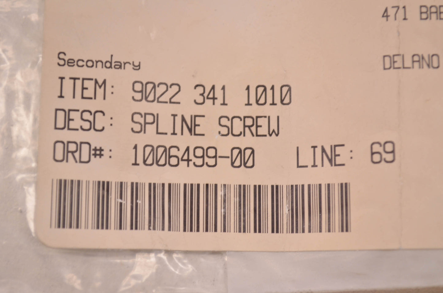 OEM STIHL 9022 341 1010 Spline Screw Qty 3 NOS
