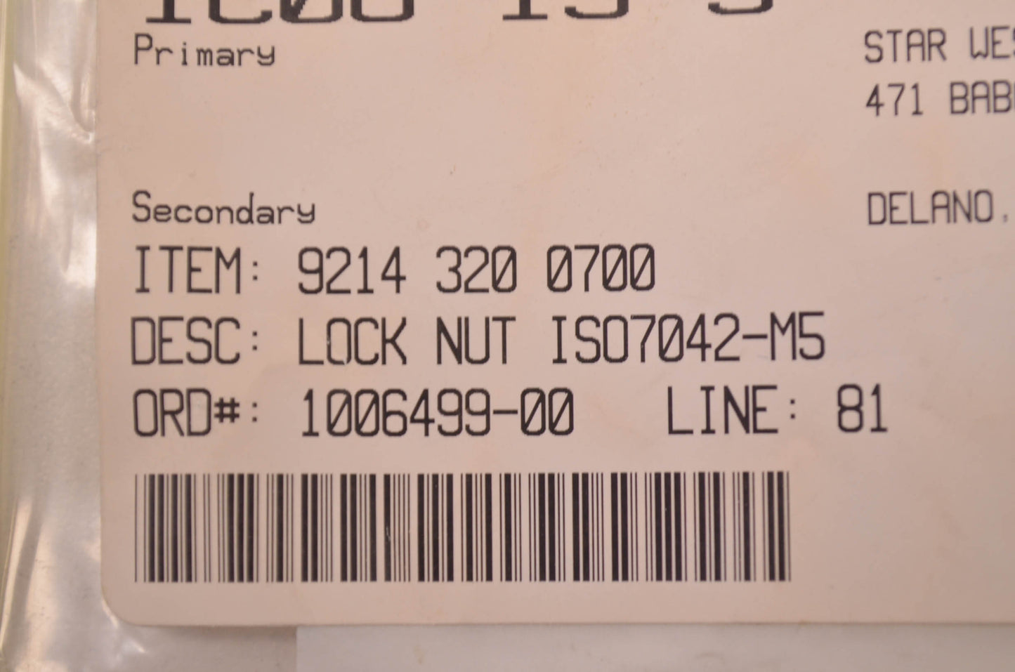 New OEM STIHL Lock Nut NOS