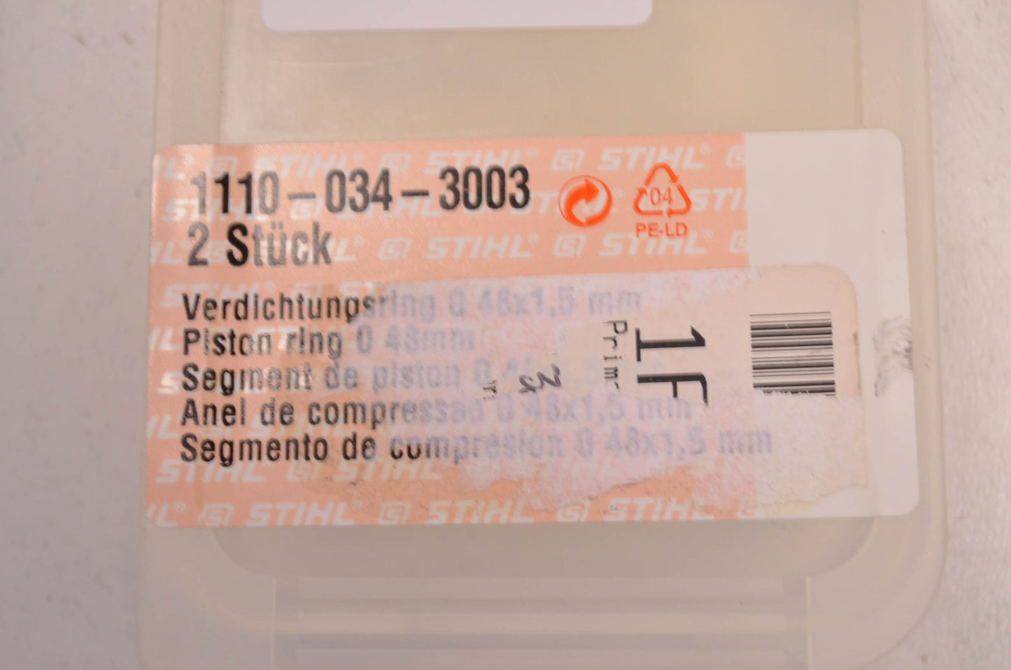 New OEM STIHL Piston Ring QTY 2 NOS