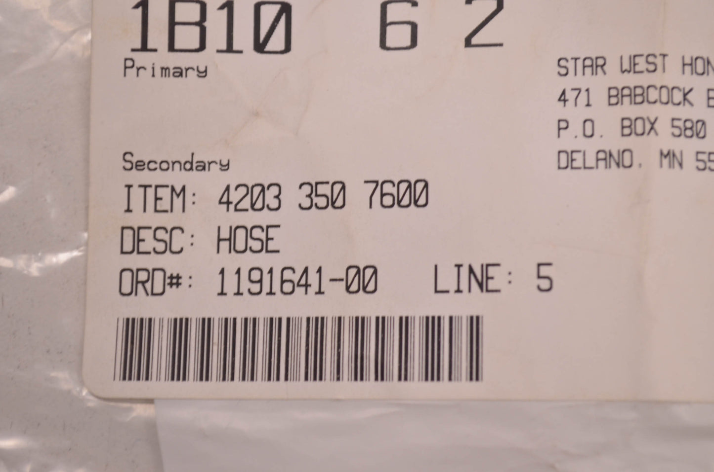 New OEM STIHL Fuel Line Hose NOS