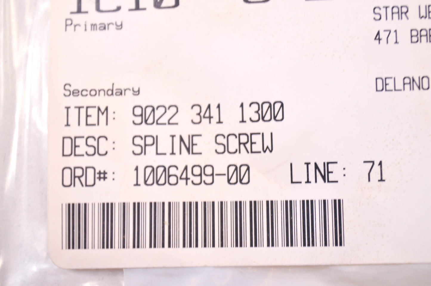 OEM STIHL 9022 341 1300 Spline Screw Qty 5 NOS