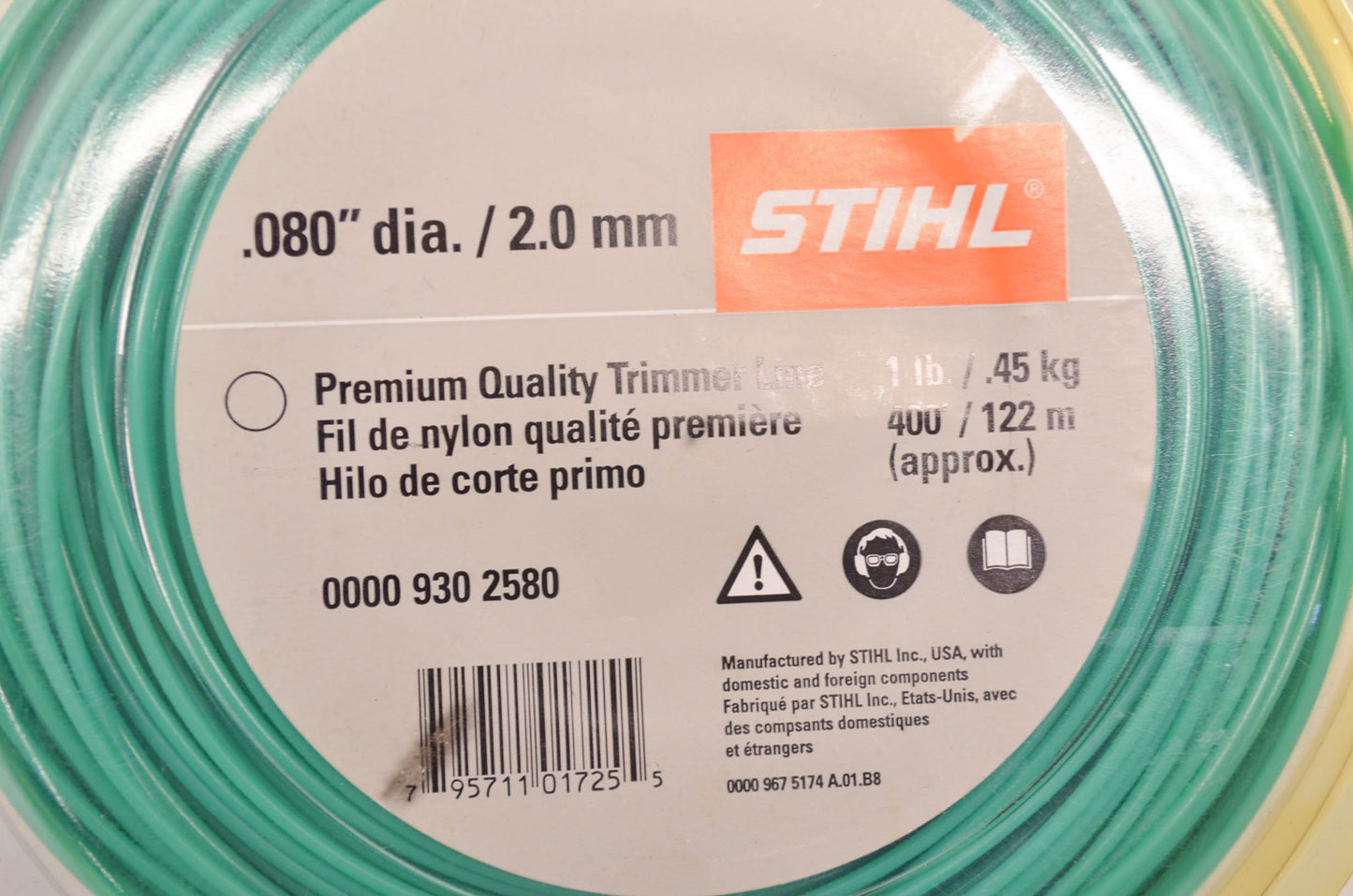 New OEM STIHL Trimmer Line .080' Diameter 2.0mm NOS