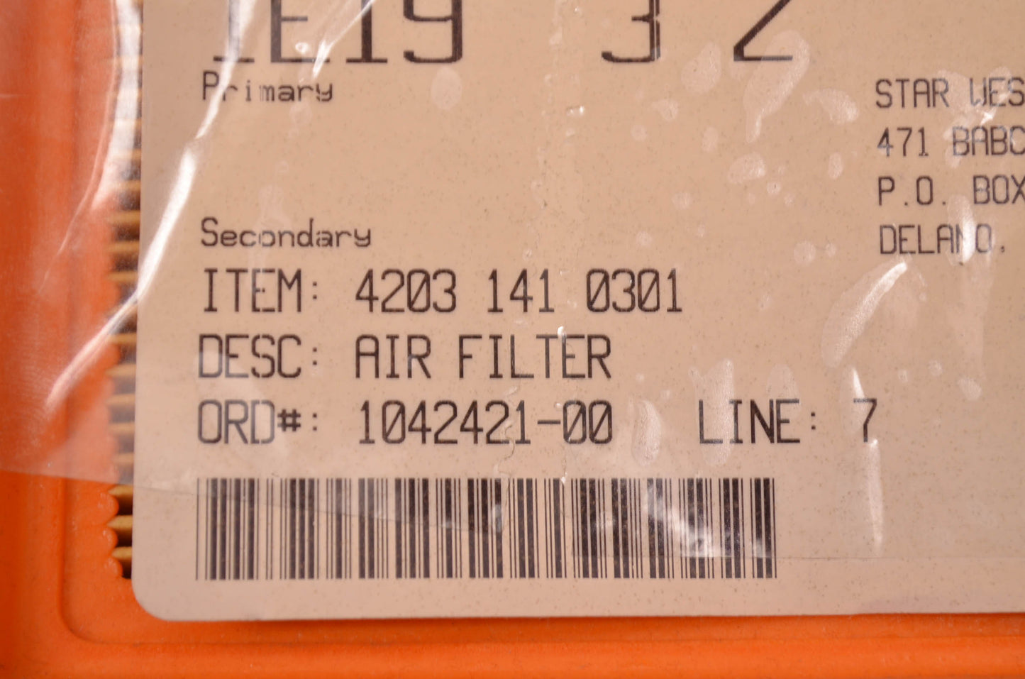 New OEM STIHL Air Filter NOS