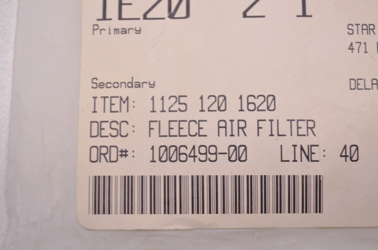 OEM STIHL 1125 120 1620 Chainsaw Air Filter NOS