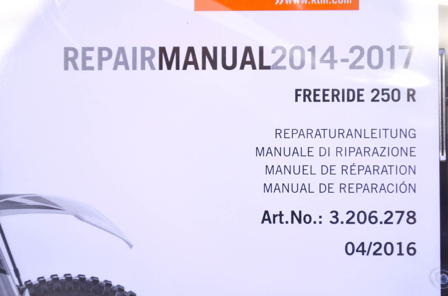 New OEM KTM 2014-2017 Freeride 250 R Repair Manual CD Disc NOS