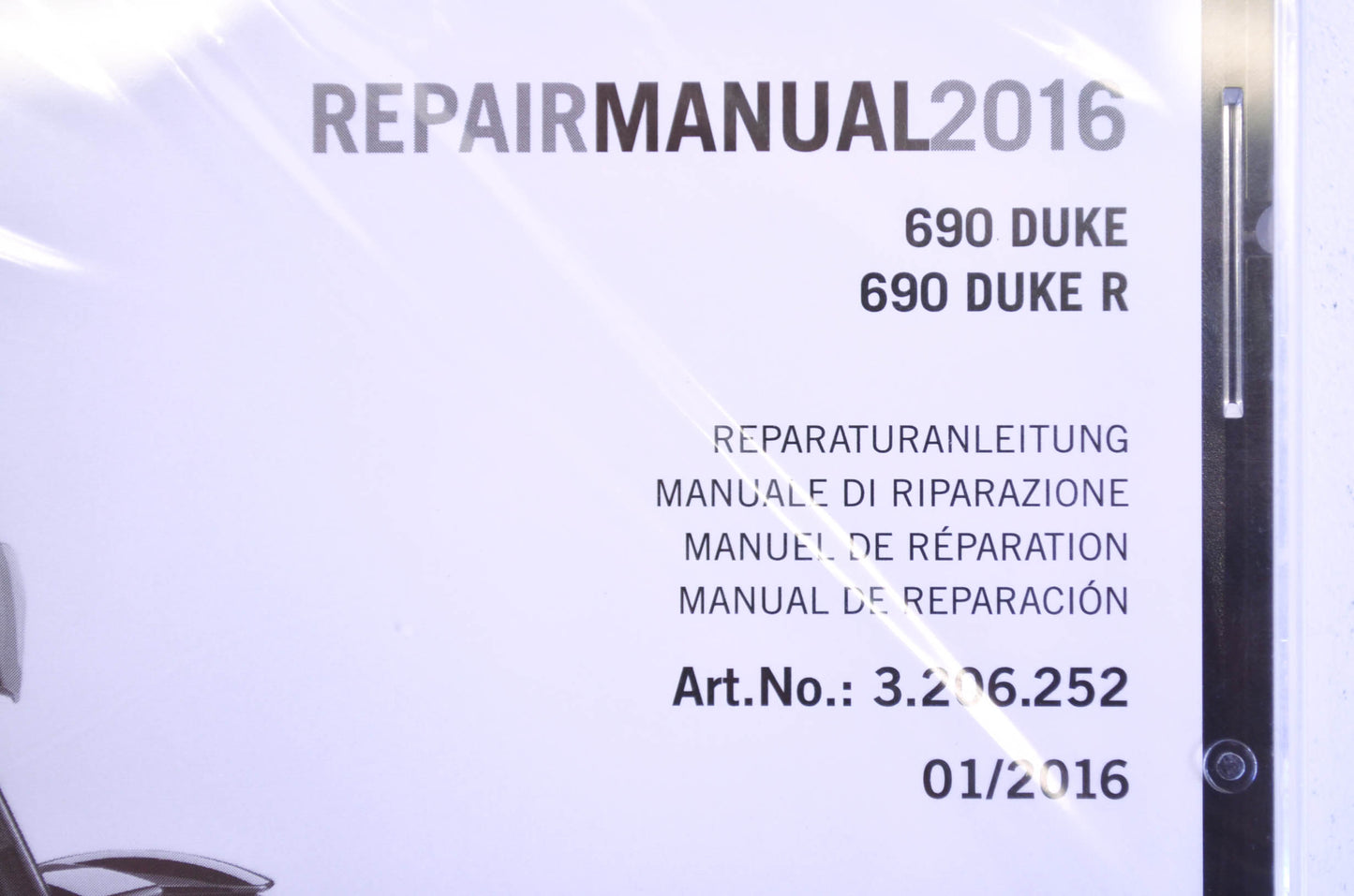 New OEM KTM 2016 690 Duke, 690 Duke R Repair Manual CD Disc NOS