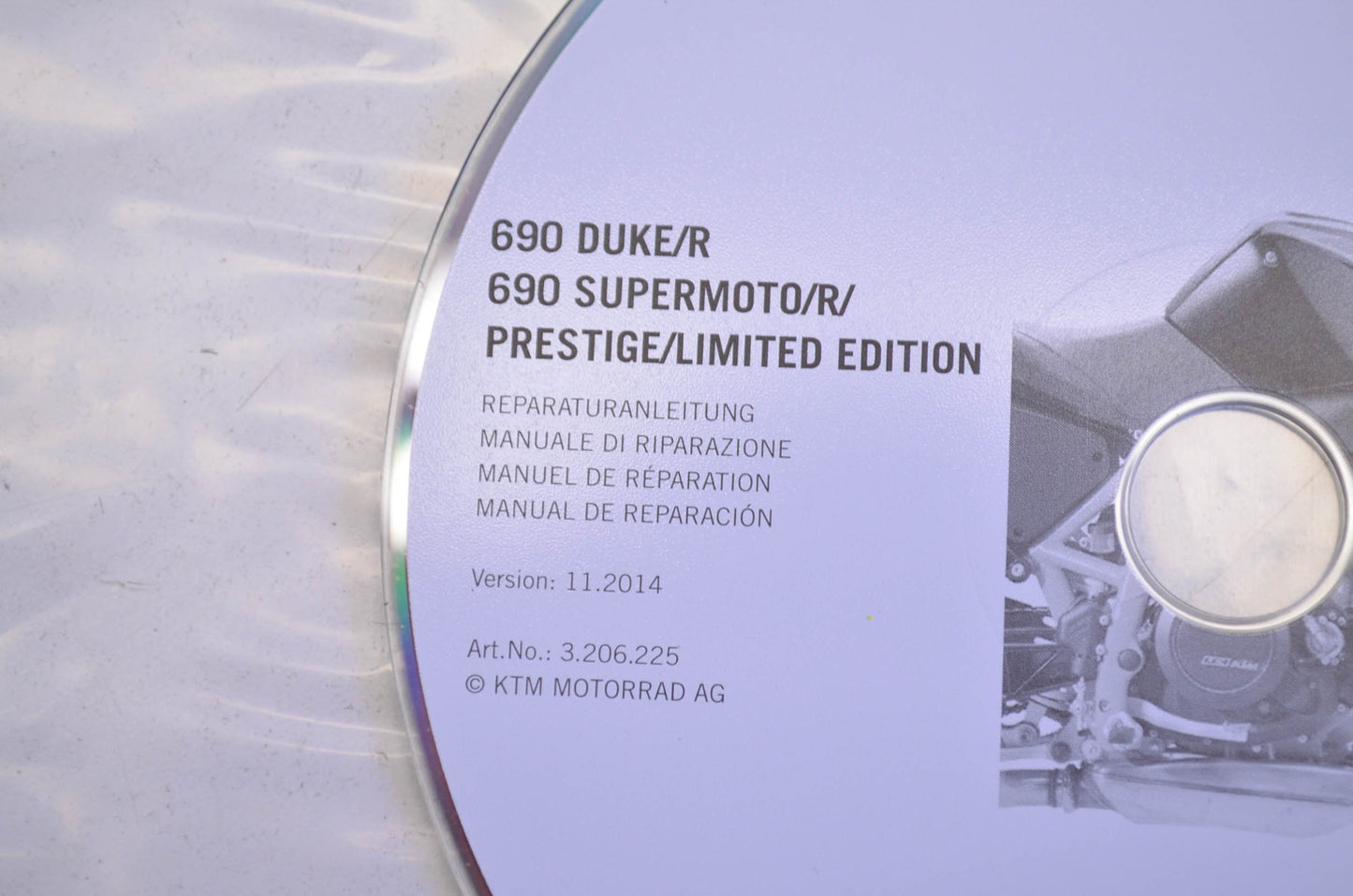 2007-2015 690 Duke/R, 690 Supermoto/R/Prestige/Limited Edition Repair Manual CD