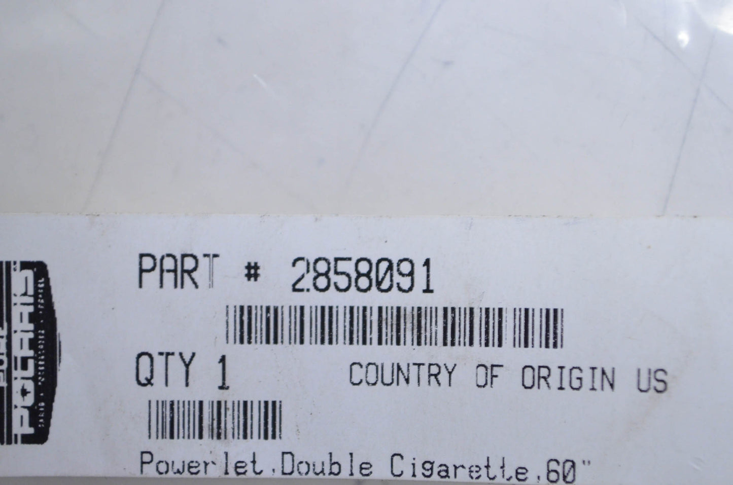 OEM Polaris 2858091 Powerlet 12V Dual Cigarette Outlet w/ 60" Cord NOS