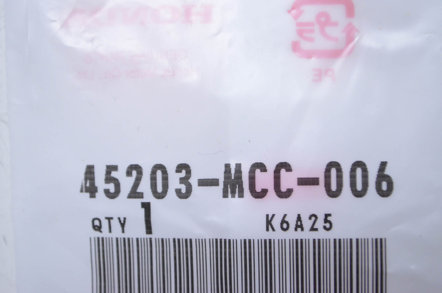 OEM Honda 45203-MCC-006 Pin Plug NOS