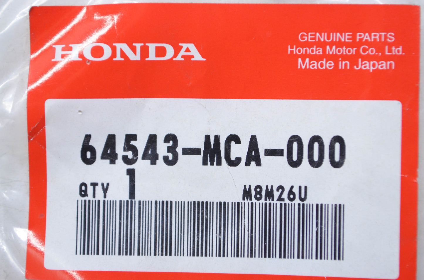 OEM Honda 64543-MCA-000 Adjuster Cam B NOS