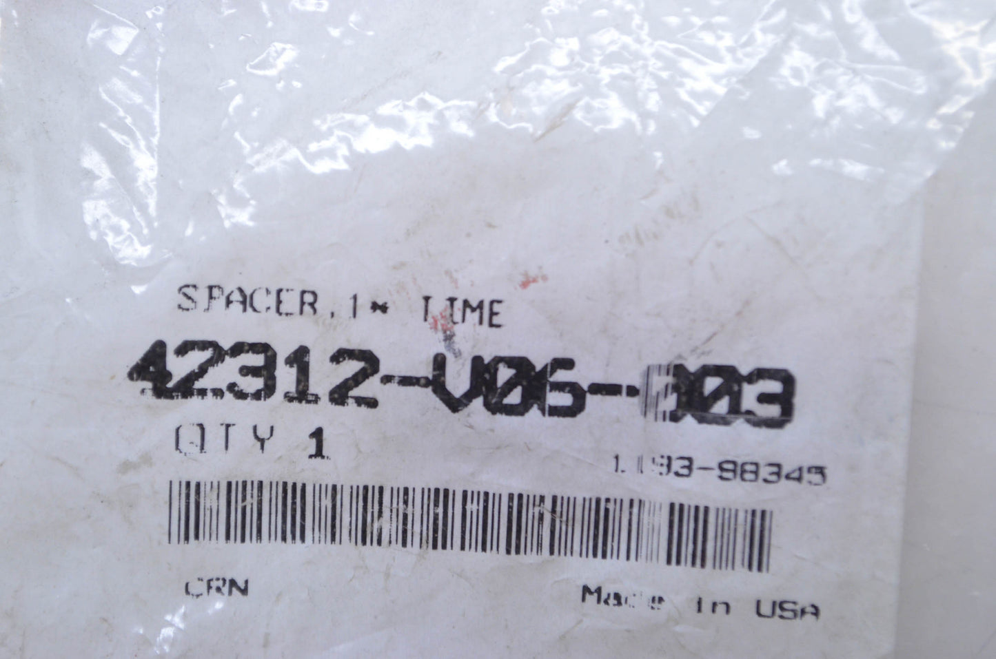 OEM Honda 42312-V06-003 Time Spacer NOS