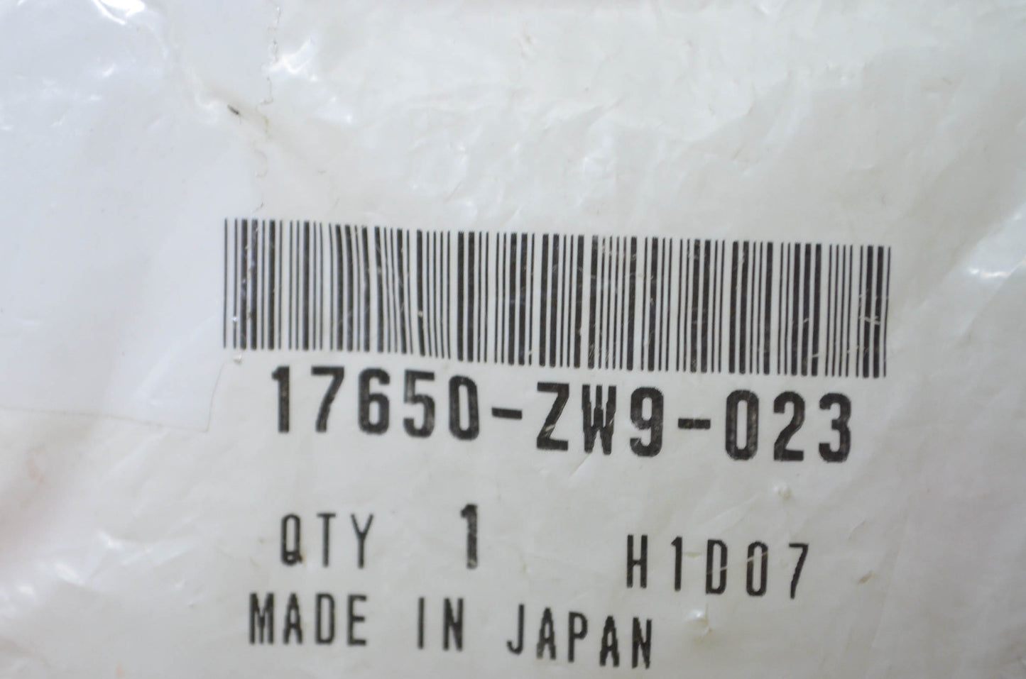 OEM Honda 17650-ZW9-023 Connector Assembly A NOS