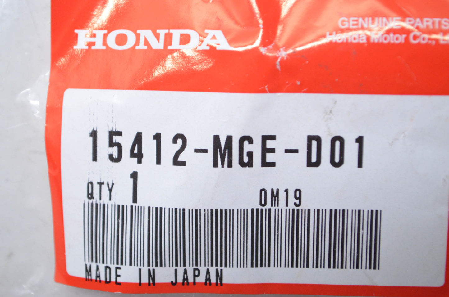 OEM Honda 15412-MGE-D01 Oil Filter Element NOS