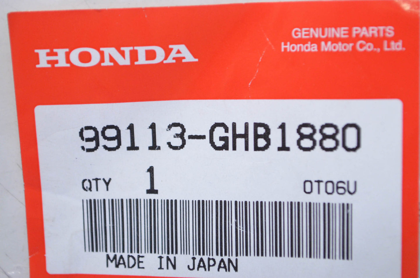New OEM Honda Main Jet #188 NOS