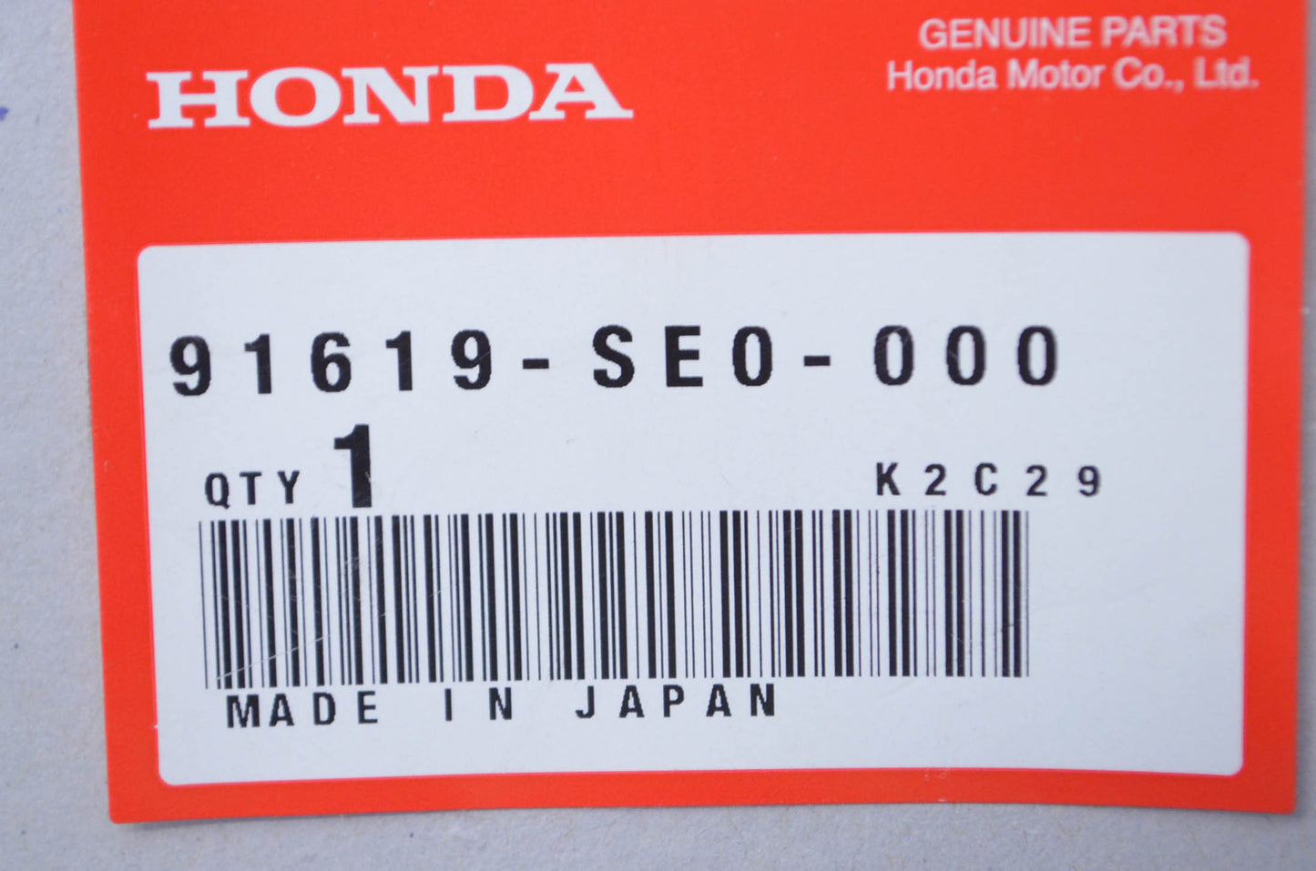 OEM Honda 91619-SE0-000 Seal (30MM) NOS