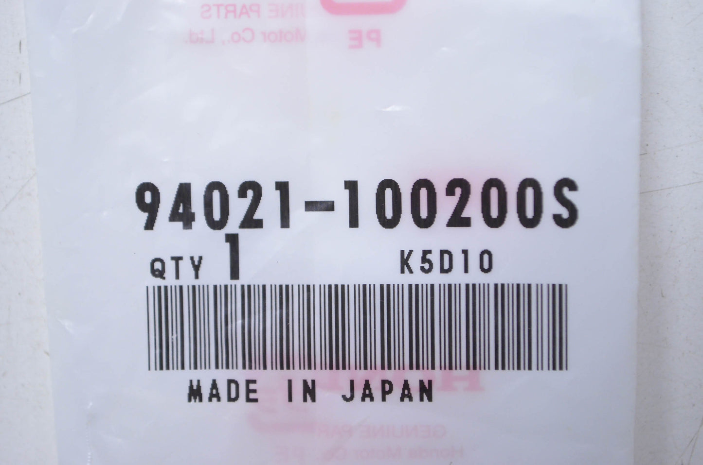 OEM Honda 94021-100200S Nut 10mm NOS