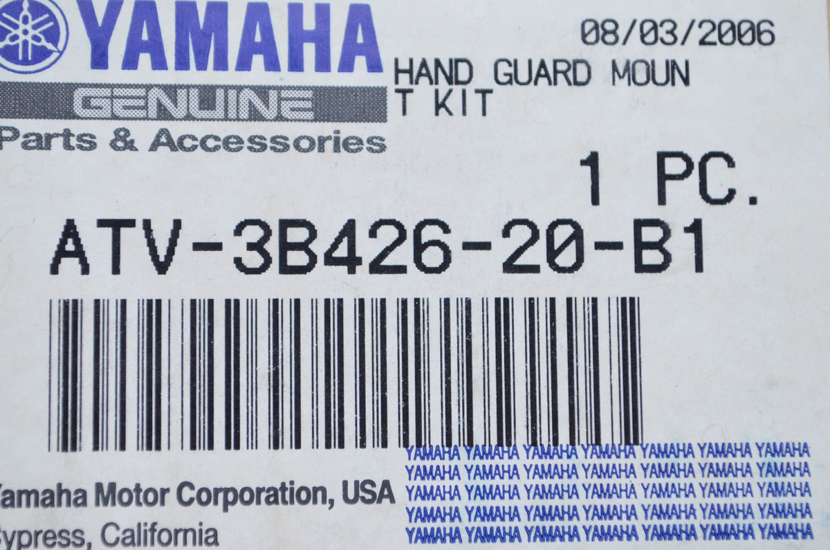 OEM Yamaha ATV-3B426-20-B1 Brush Deflector Mount NOS