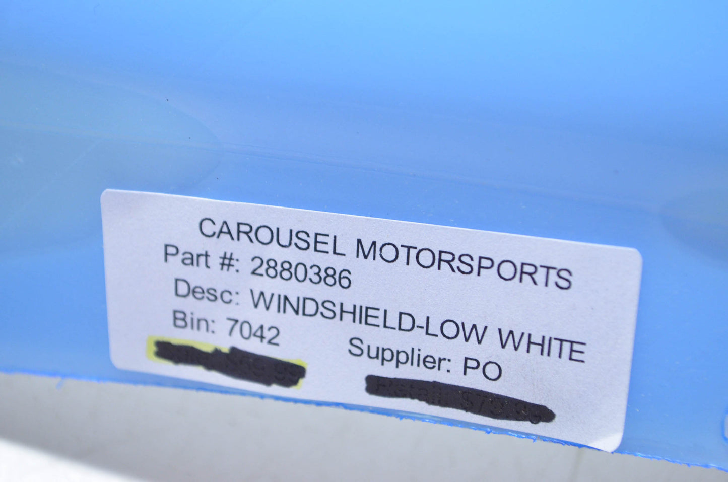 OEM Polaris 2880386 White Low Windshield NOS