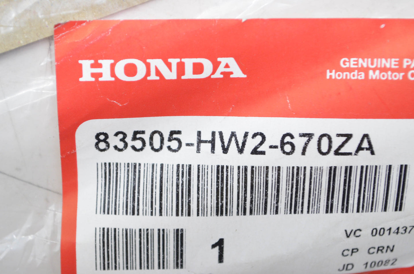 OEM Honda 83505-HW2-670ZA 02 Aquatrax ARX1200N3 F-12 Right Cover Stripe Decal NO