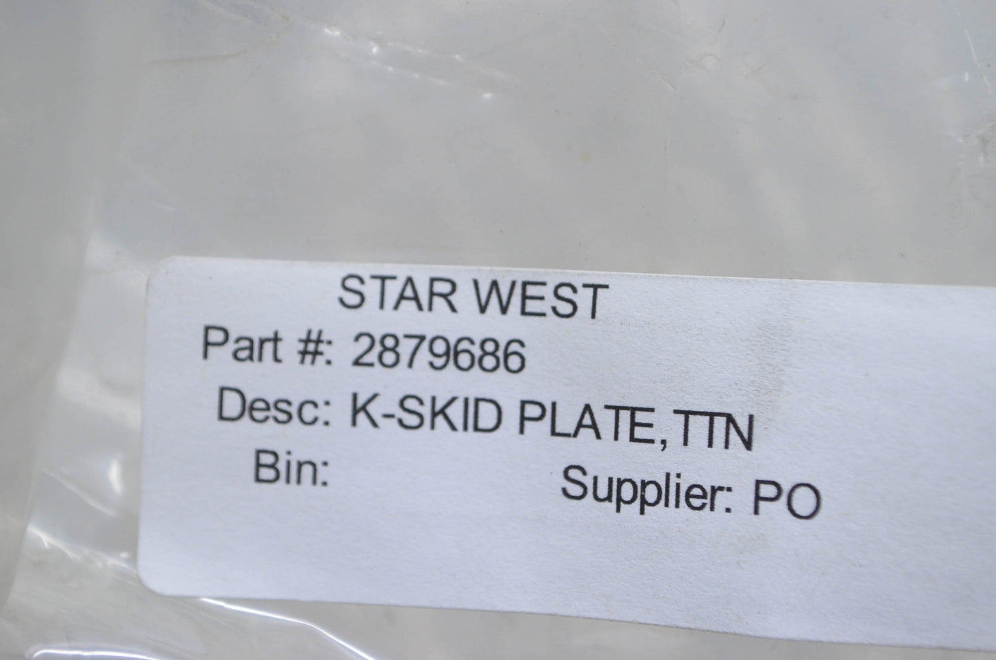 New OEM Polaris 2879686 Skid Plate Kit NOS