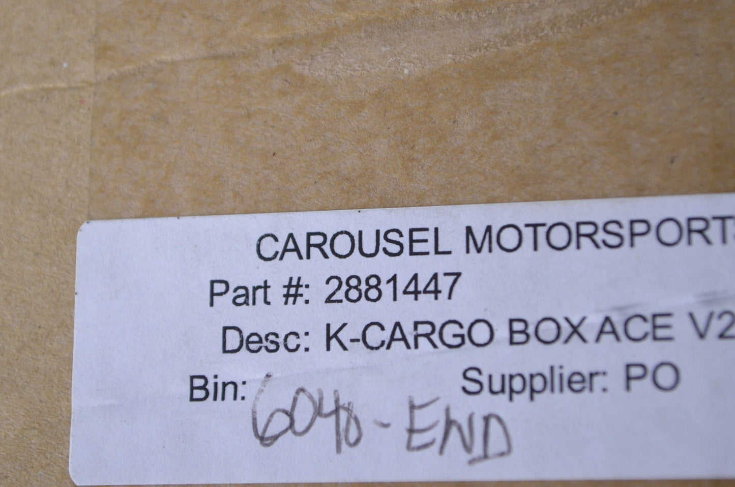 Ace Lock & Ride Rear Cargo Box NOS