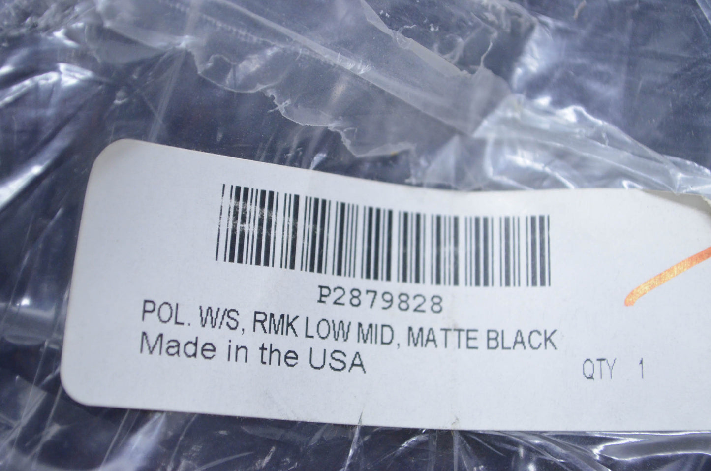 New OEM Polaris RMK Low Mid Matte Black Windshield NOS