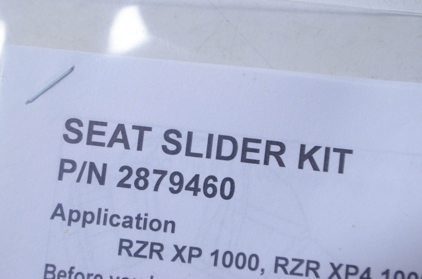 New OEM Polaris RZR Seat Slider Kit NOS