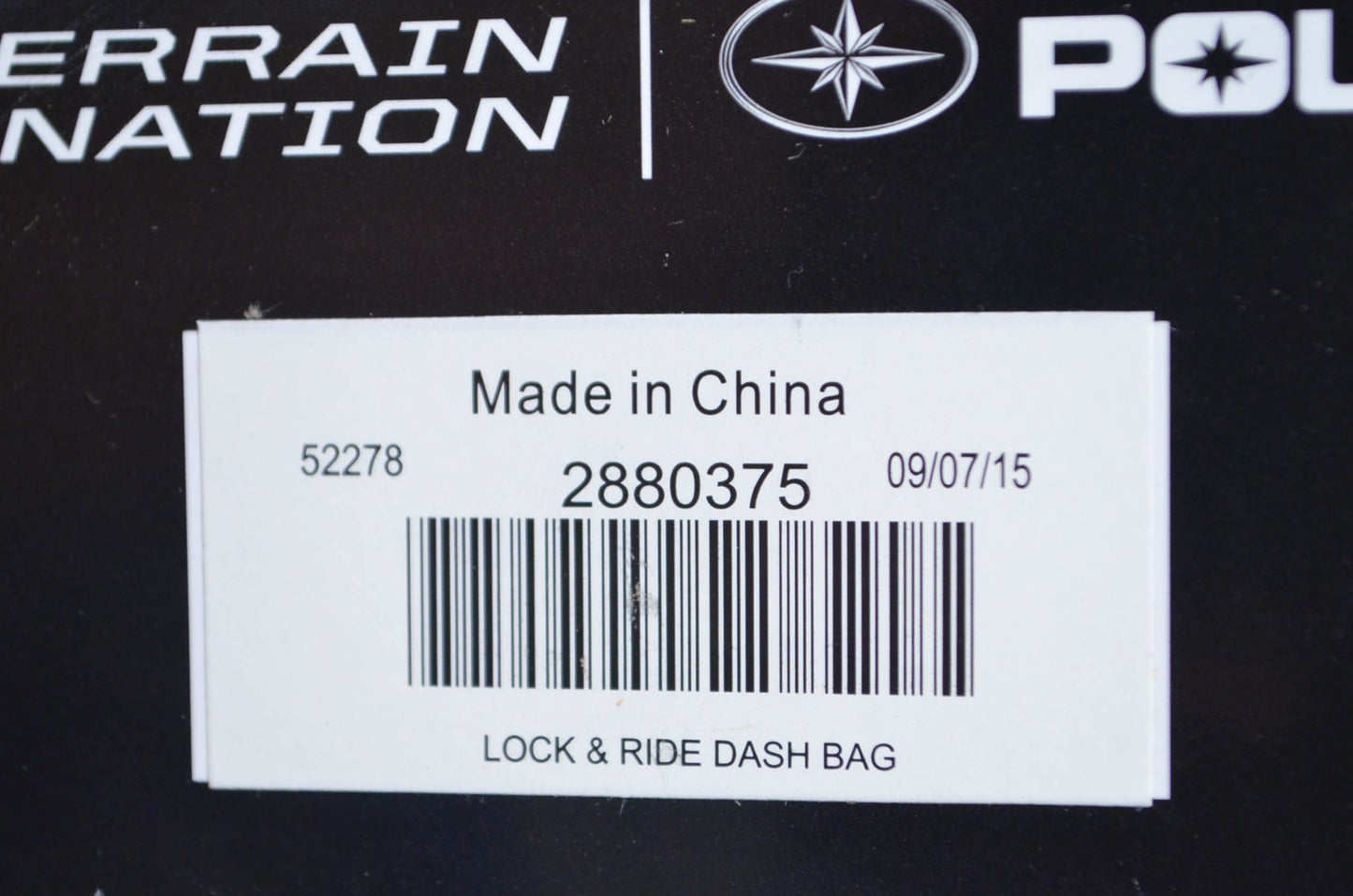OEM Polaris 2880375 Lock & Ride Mountain Dash Bag NOS