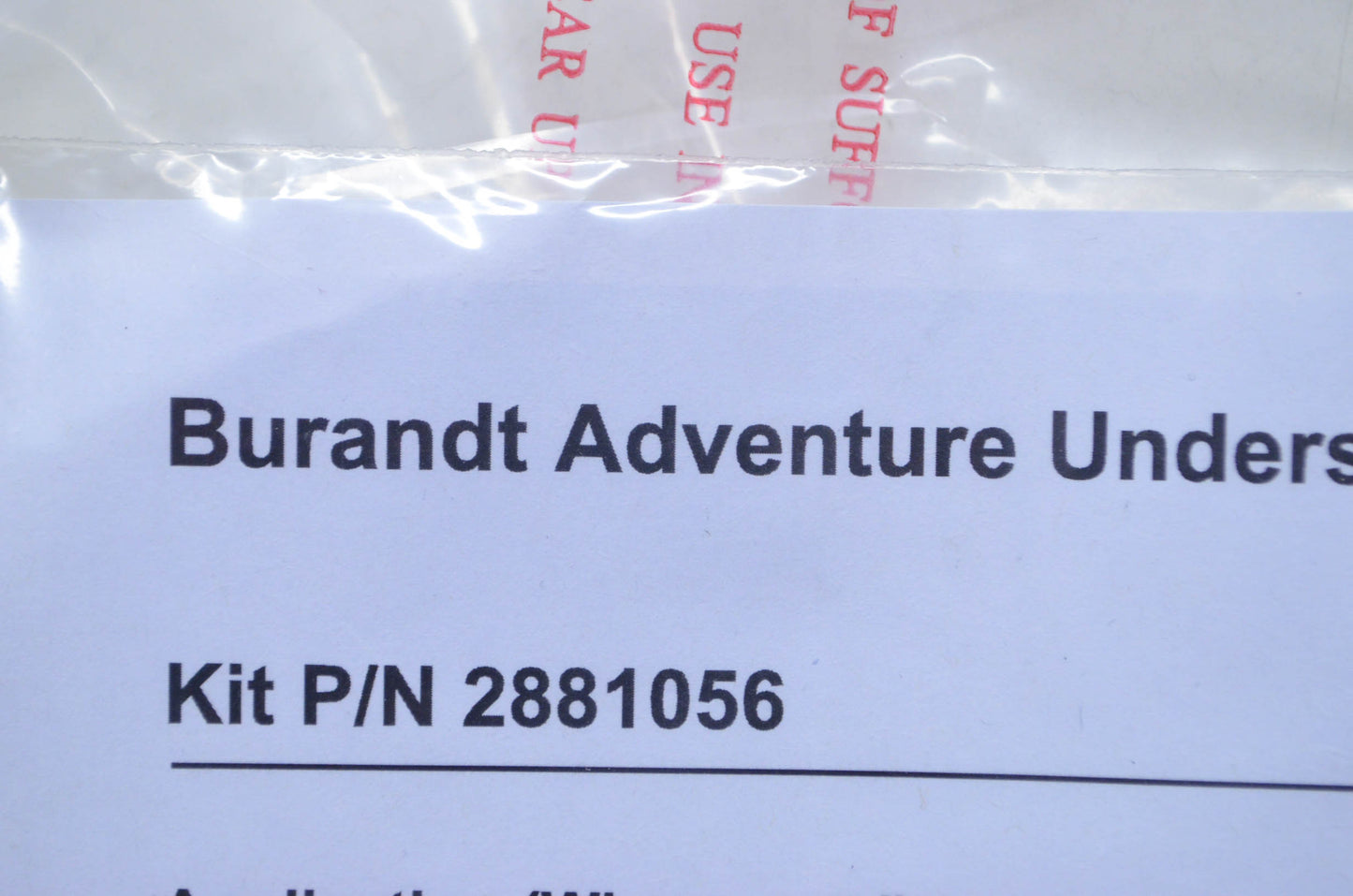 New OEM Polaris Burandt Adventure Underseat Snowmobile Bag NOS